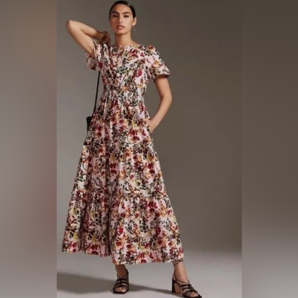 Anthropologie Maeve The Somerset in Pink Floral - Picture 6 of 7